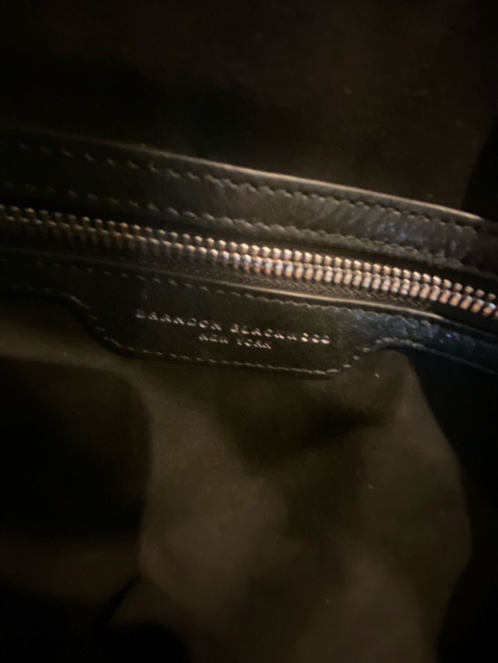 Brandon Blackwood Black Leather Shoulder Hobo - Picture 4 of 6
